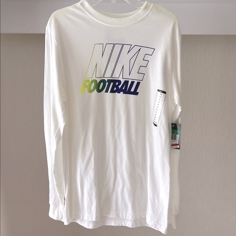 Nike Boy’s Football White Long Sleeve Shirt